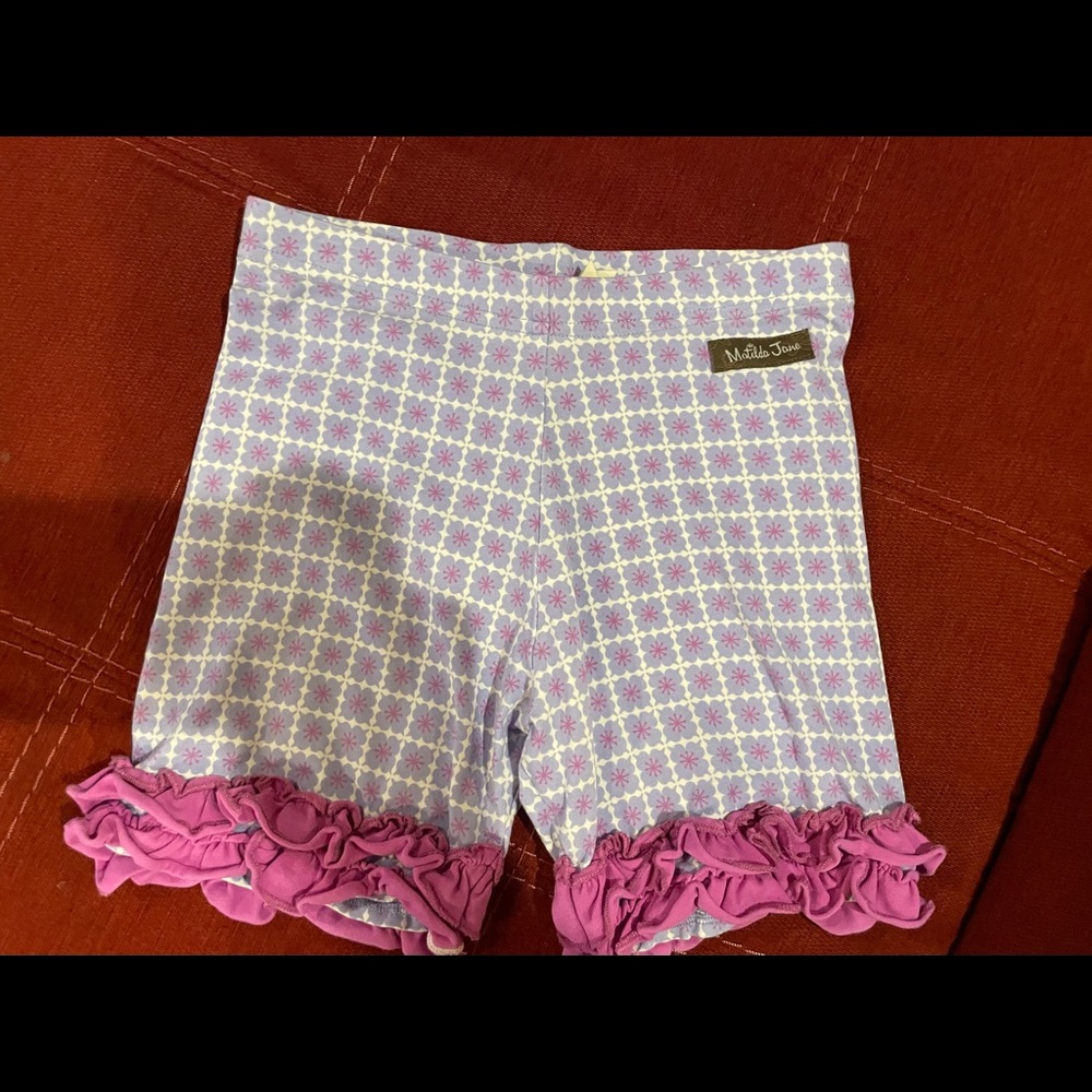 Matilda Jane Purple Ruffle Trim Shorts